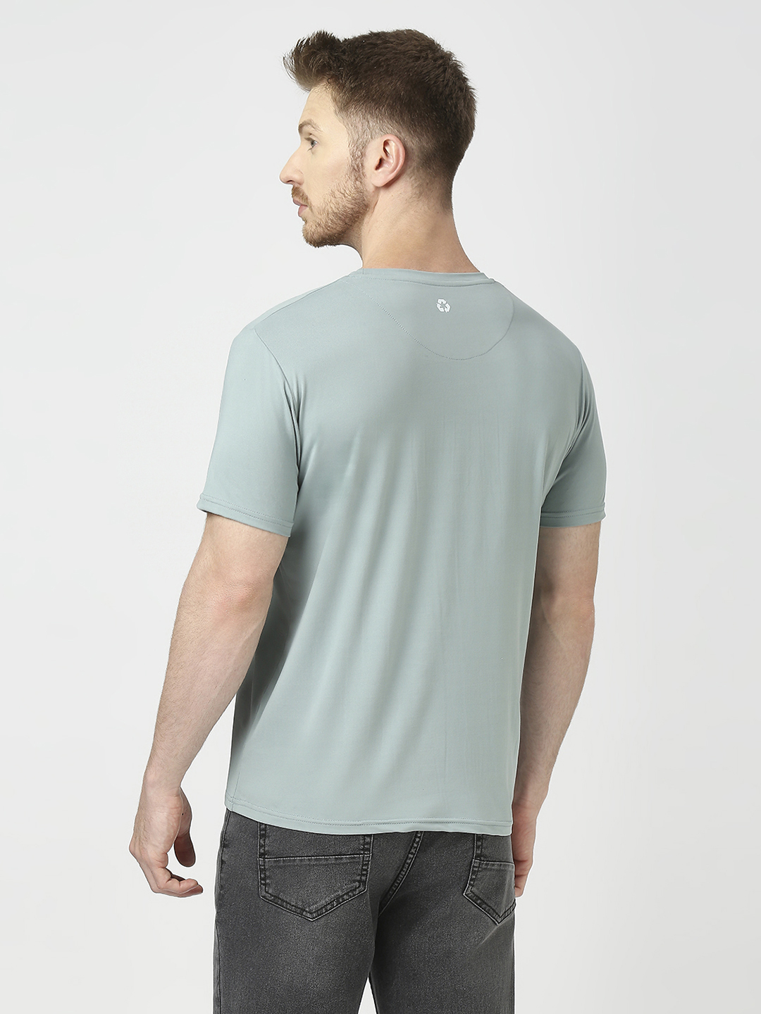 Feather Touch Round Neck T-Shirt Men's - Image 2