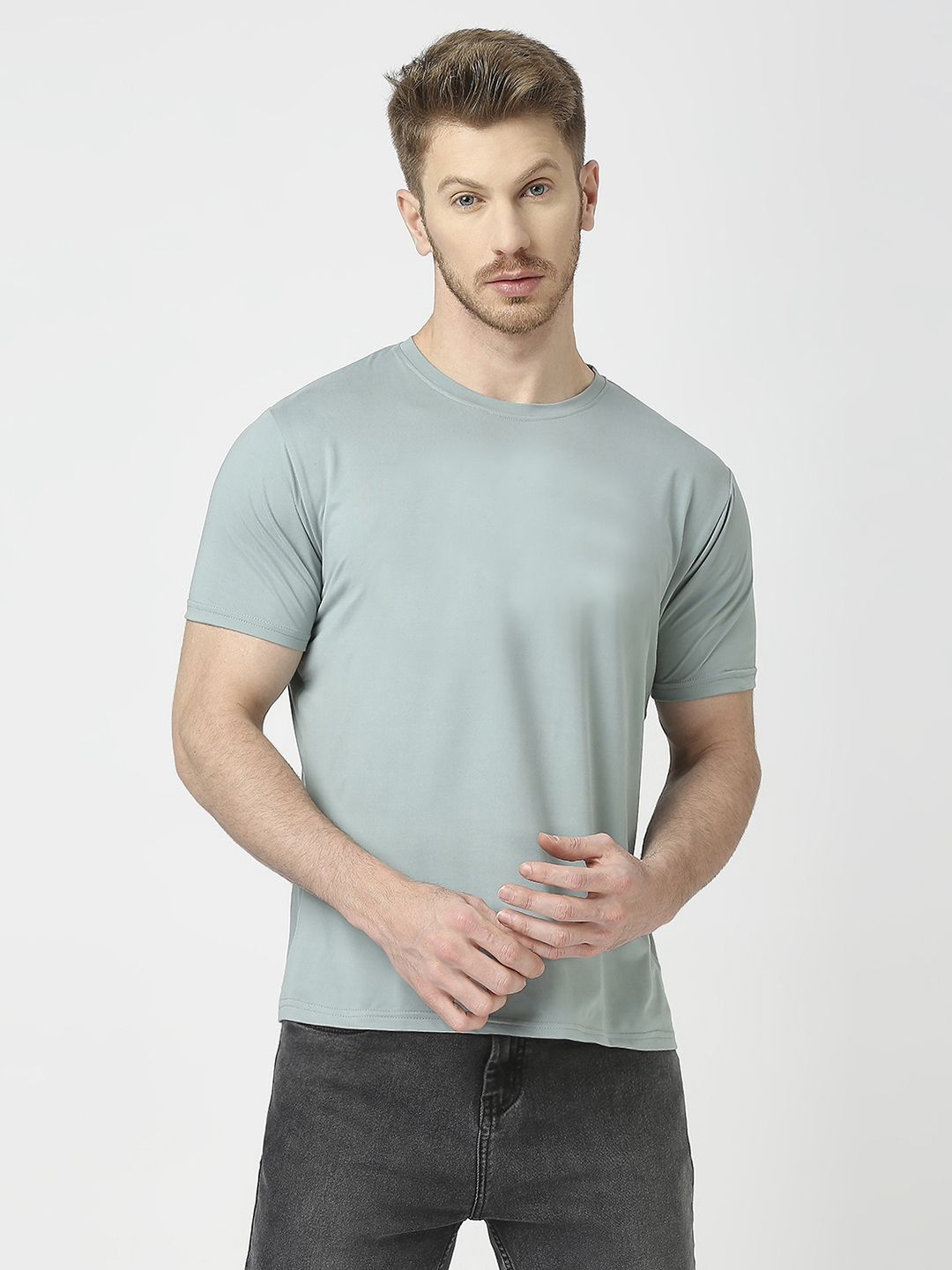 Feather Touch Round Neck T-Shirt Men's