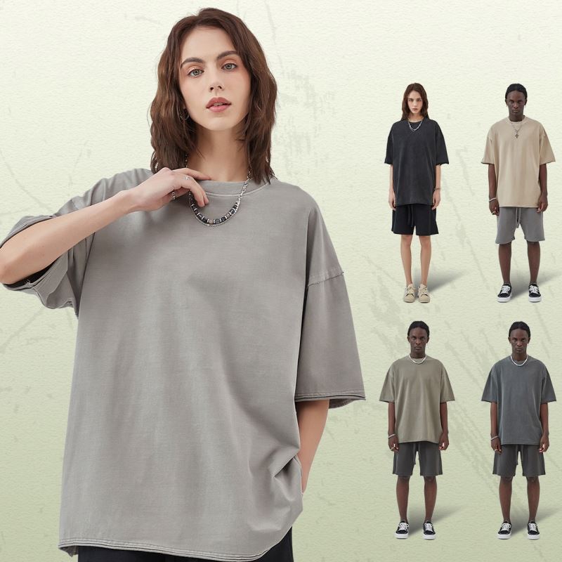 Oem 100% Cotton Men Oversized Tshirt - Image 2
