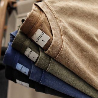 High Quality Cotton Unisex Summer Custom LOGO Print Stock Tshirt Men's Blank Plain Premium Cotton Vintage Acid Wash T-Shirts